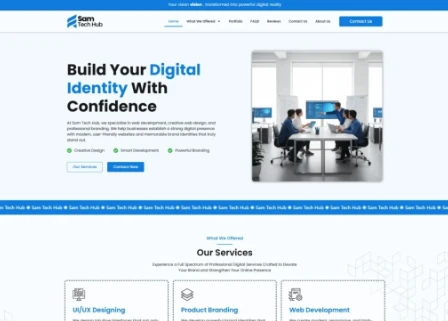 Sam Tech Hub — Business Websites project by Divelpar
