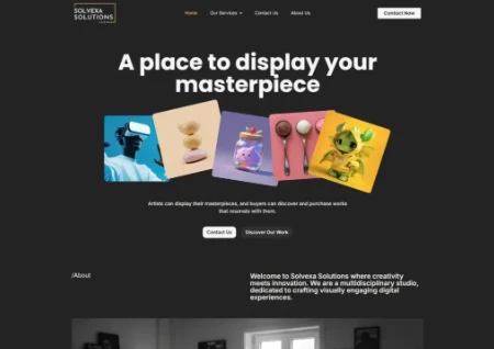 Solvexa Solutions — Business Websites project by Divelpar